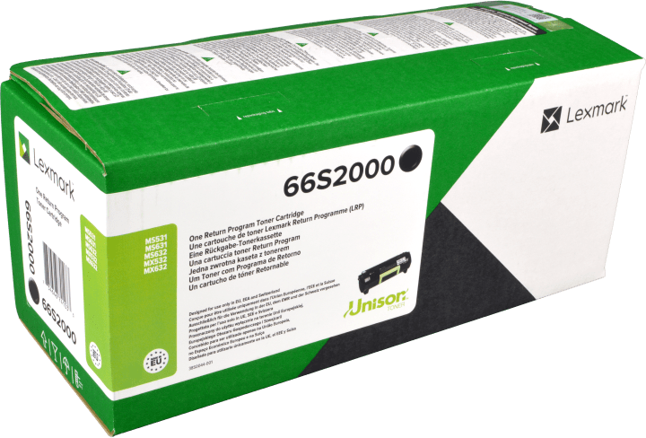 Original Lexmark 66S2000 Toner Schwarz
