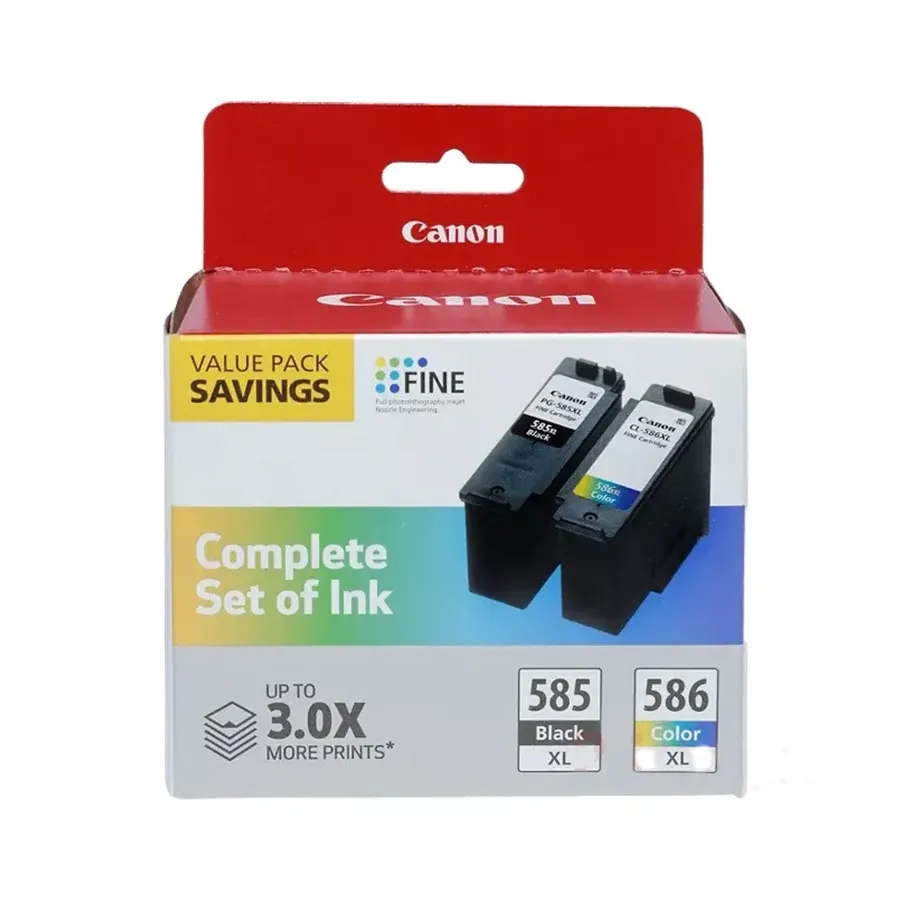 Original Canon PG-585XL + CL586XL Druckerpatrone Schwarz & Color Multipack
