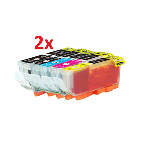 Kompatibel zu Canon PGI-520/CLI-521 Tinten Spar-Set (10 Stk.)